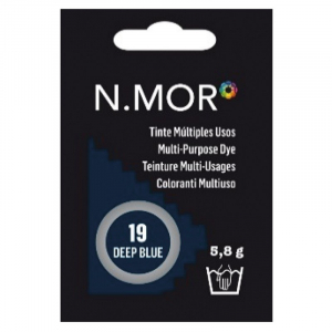 N.MOR Tinte per Tessuti Cialdina Colorante Multiuso - 19 DEEP BLUE