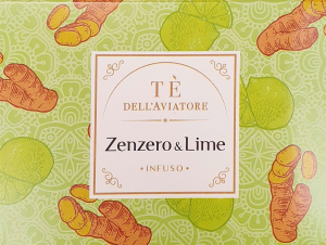 Te Dell'Aviatore Tea Box 15 Filtri Piramidali Infuso ZENZERO E LIME