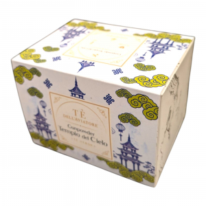 Te Dell'Aviatore Tea Box 15 Filtri Piramidali Tè Verde GUNPOWDER TEMPIO DEL CIELO