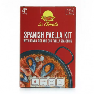 Spanish Paella Kit La Chinata Riso Bomba 300 g. con Spezie 12 g.