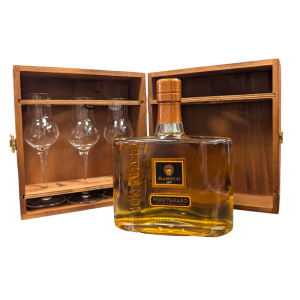 Montanaro Grappa Barolo 2007 50 cl. 45 Vol. scatola legno con bicchieri