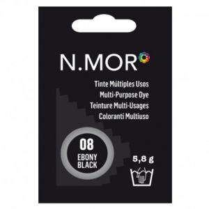 N.MOR Tinte per Tessuti Cialdina Colorante Multiuso - 08 EBONY BLACK